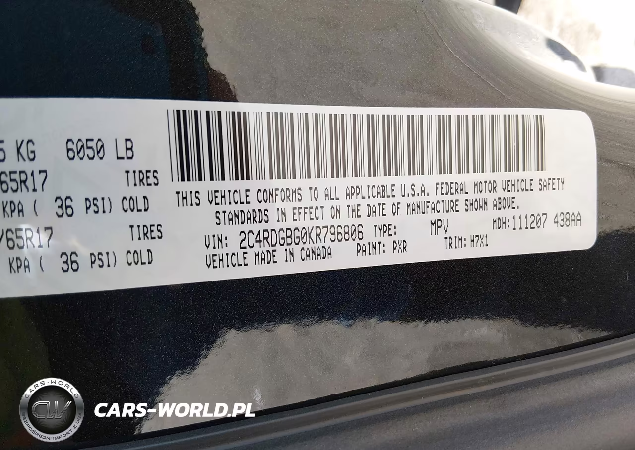 2019 Dodge Grand Caravan Se VIN:2C4RDGBG0KR796806 - 9