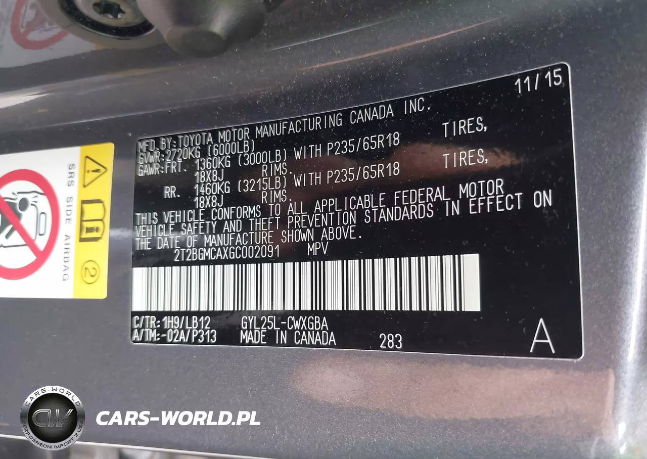 2016 Lexus Rx 450H VIN:2T2BGMCAXGC002091 - 9