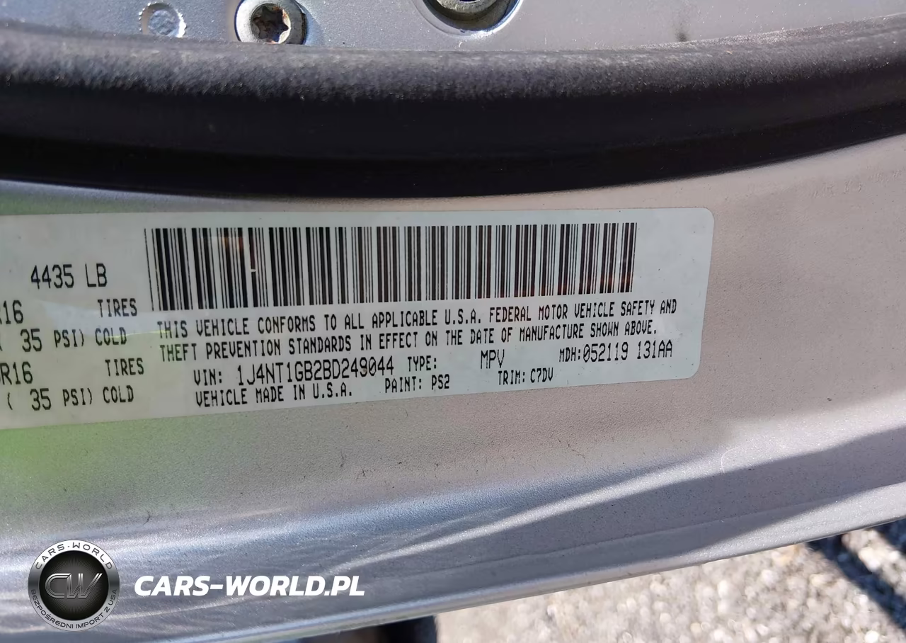 2011 Jeep Patriot Sport VIN:1J4NT1GB2BD249044 - 9