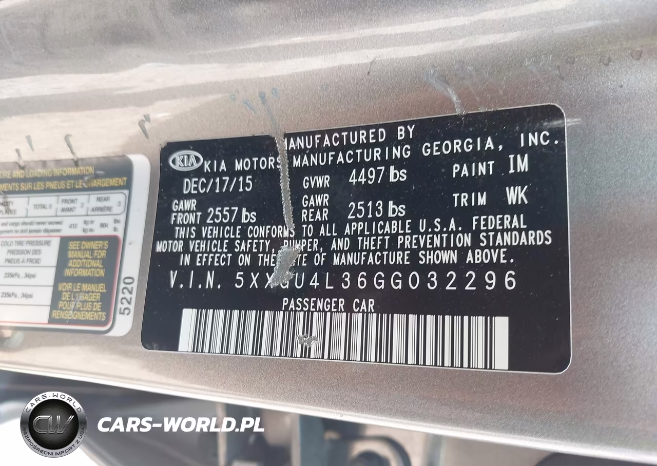 2016 Kia Optima Ex VIN:5XXGU4L36GG032296 - 9