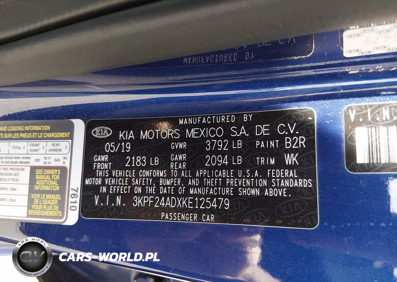 2019 Kia Forte Lxs VIN:3KPF24ADXKE125479 - 9