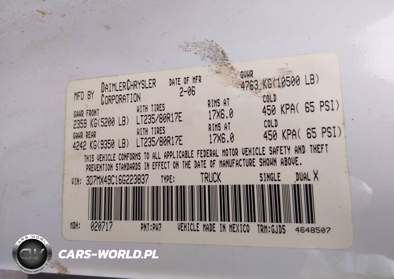 2006 Dodge Ram 3500 Laramie VIN:3D7MX49C16G223837 - 8