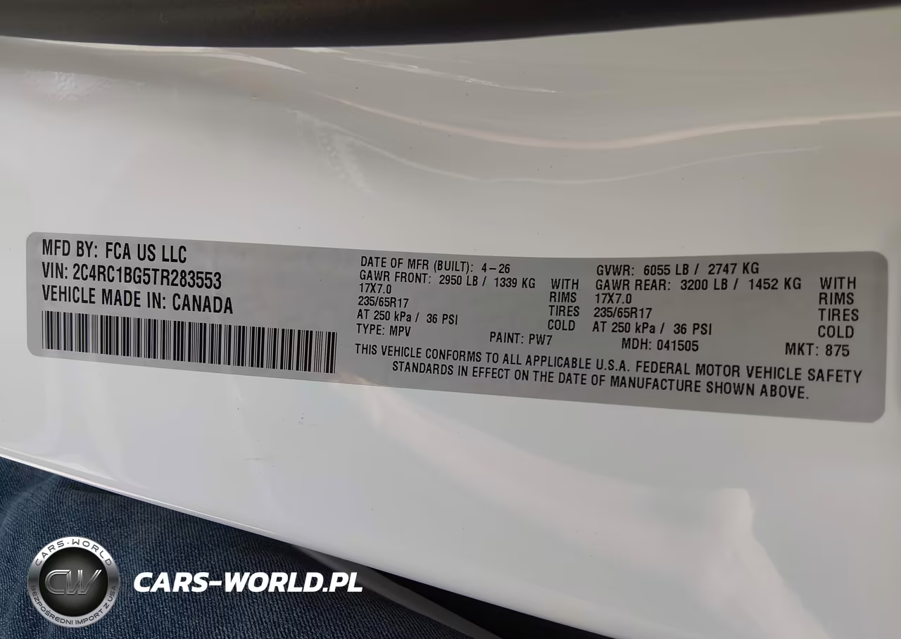 2026 Chrysler Pacifica Select VIN:2C4RC1BG5TR283553 - 9