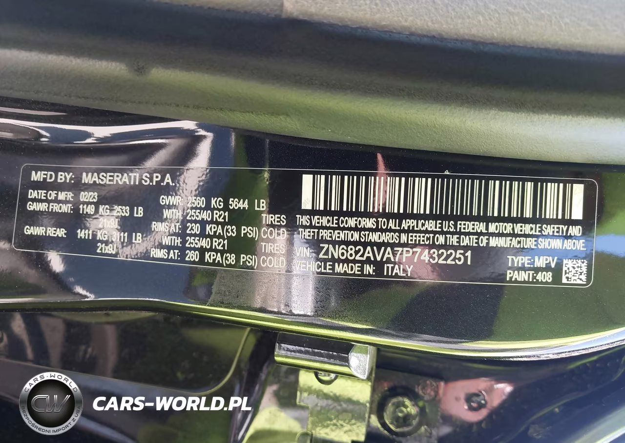 2023 Maserati Grecale Gt VIN:ZN682AVA7P7432251 - 9
