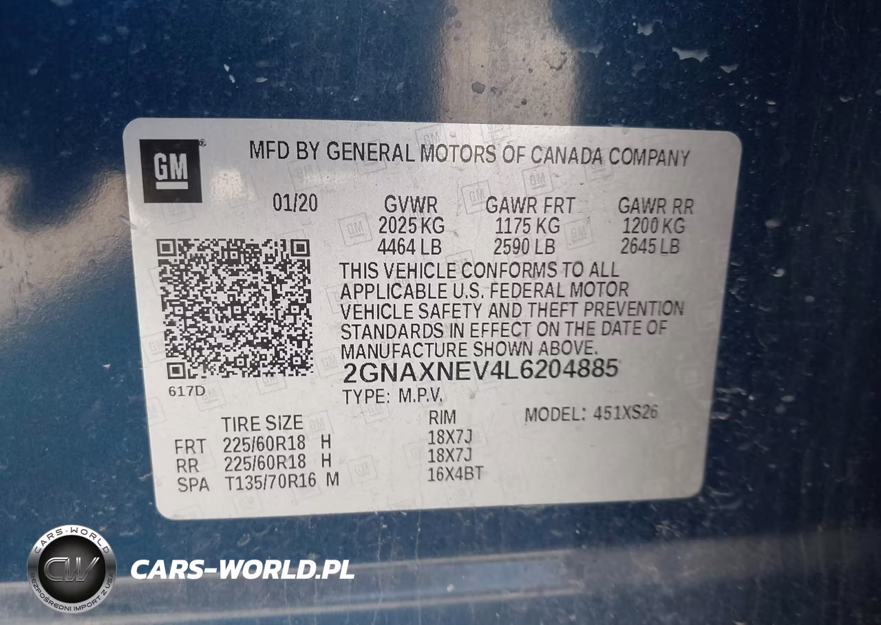 2020 Chevrolet Equinox Fwd Premier 1.5L Turbo VIN:2GNAXNEV4L6204885 - 9