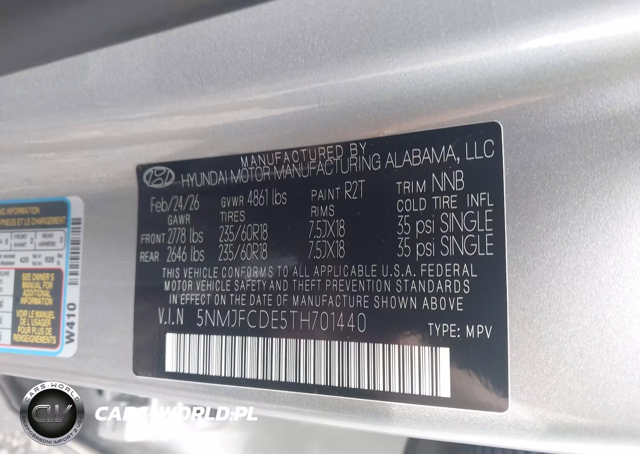 2026 Hyundai Tucson Xrt VIN:5NMJFCDE5TH701440 - 9