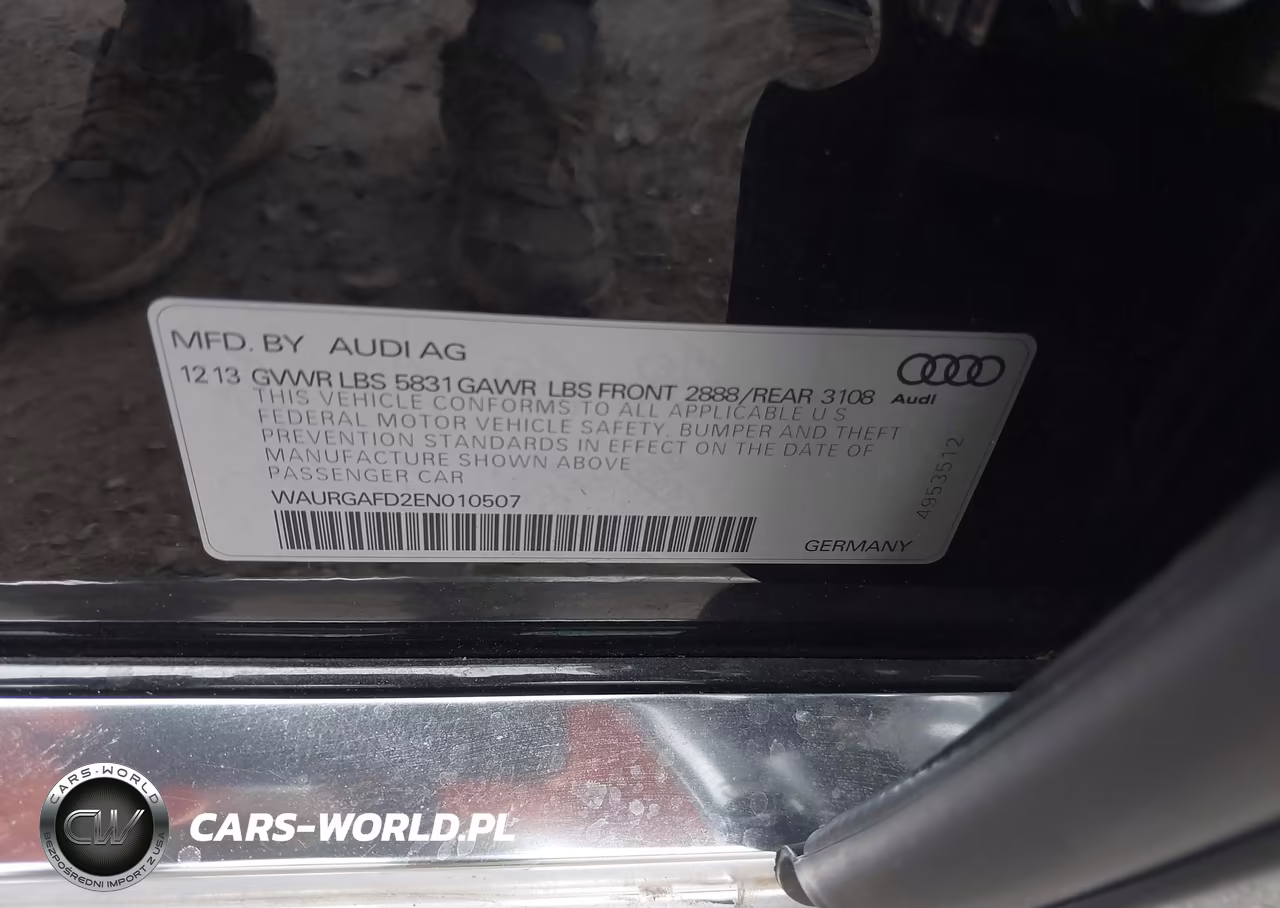 2014 Audi A8 L 3.0T VIN:WAURGAFD2EN010507 - 9
