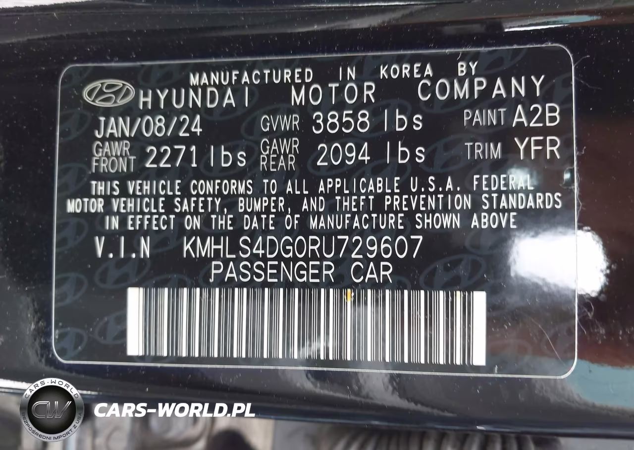 2024 Hyundai Elantra Sel VIN:KMHLS4DG0RU729607 - 9