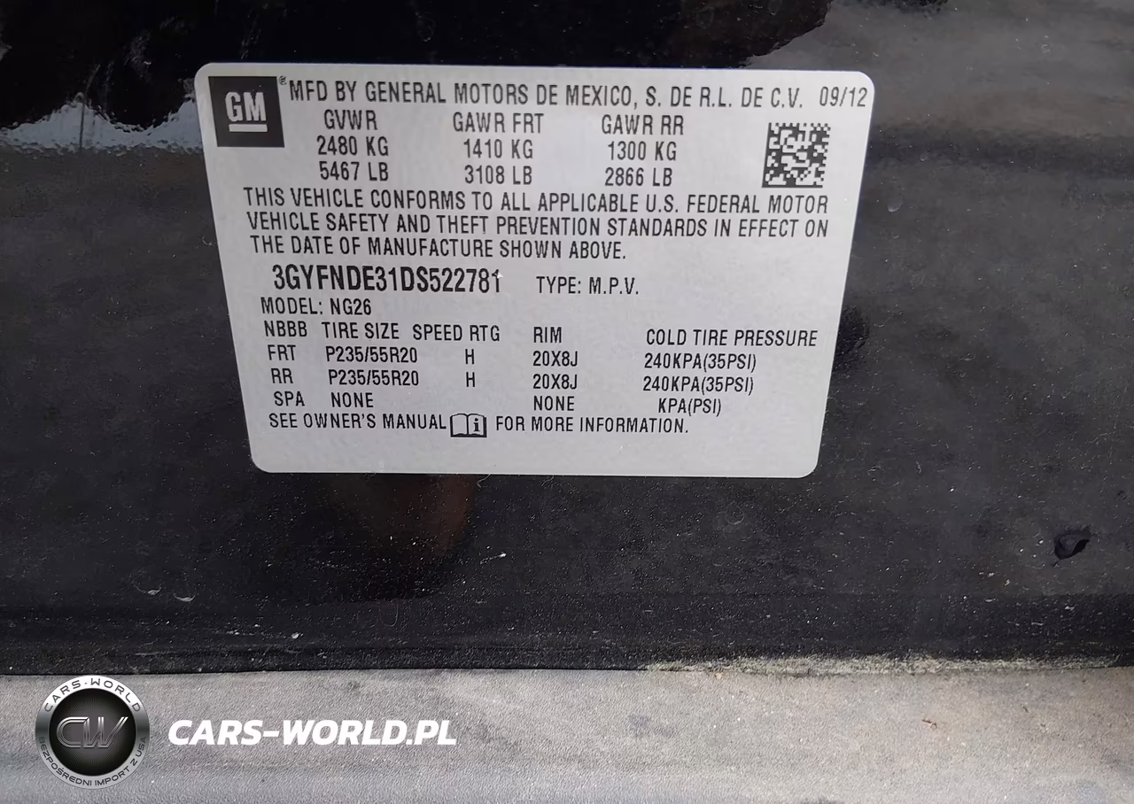 2013 Cadillac Srx Performance Collection VIN:3GYFNDE31DS522781 - 9