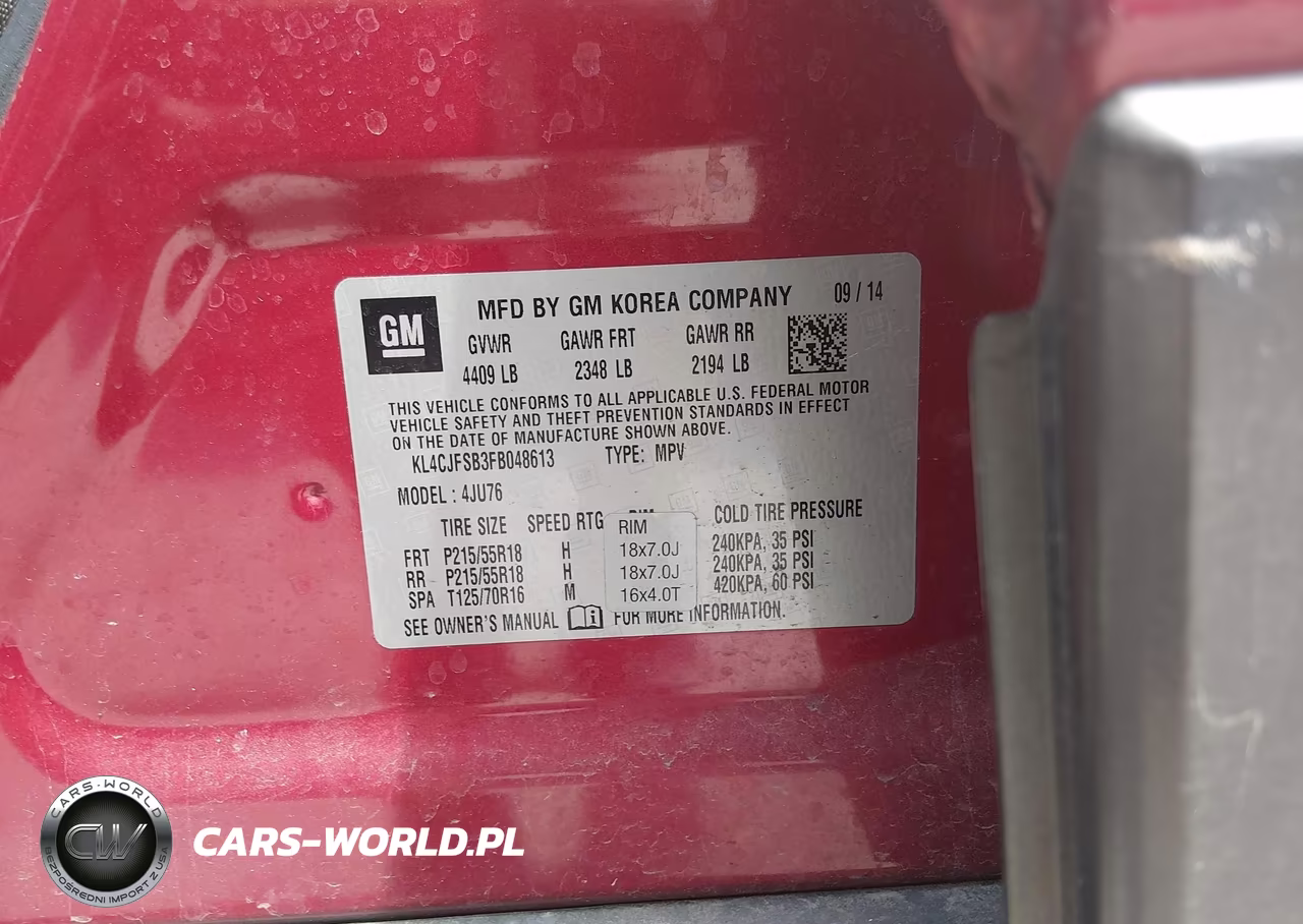 2015 Buick Encore Convenience VIN:KL4CJFSB3FB048613 - 9