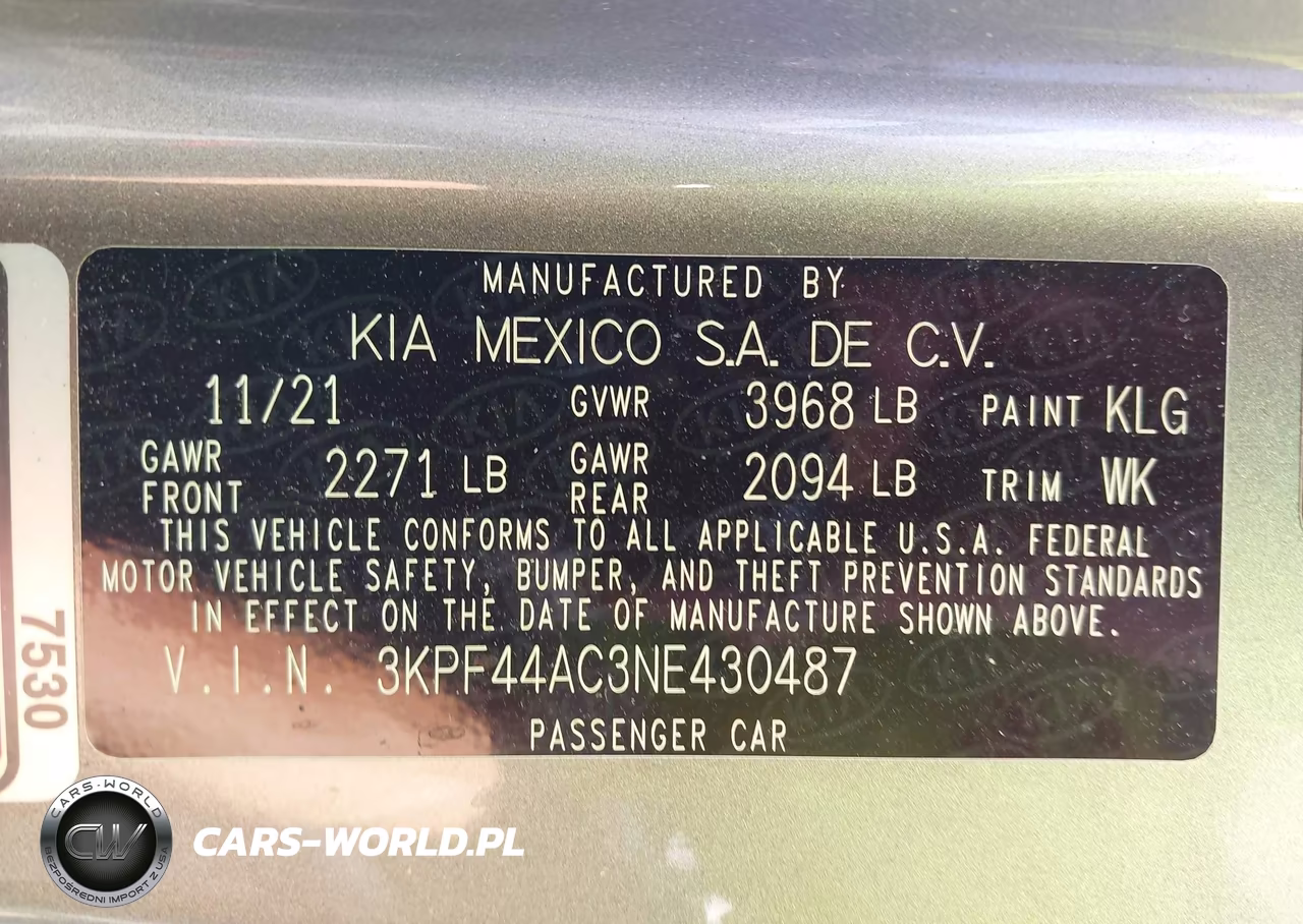 2022 Kia Forte Gt VIN:3KPF44AC3NE430487 - 9