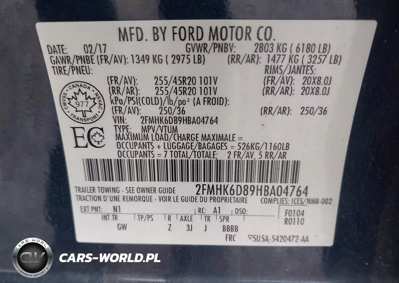 2017 Ford Flex Limited VIN:2FMHK6D89HBA04764 - 9