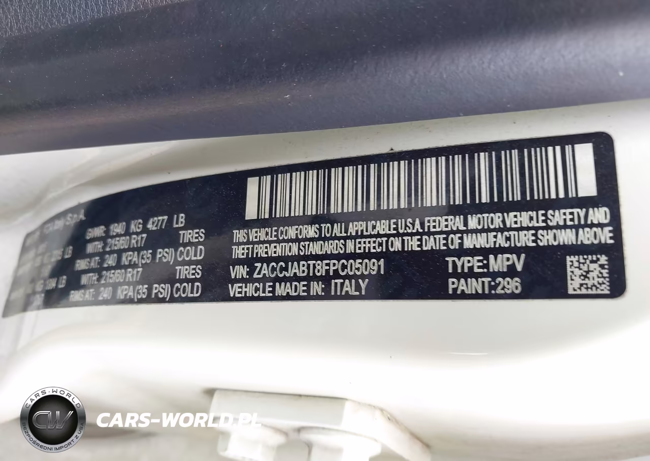 2015 Jeep Renegade Latitude VIN:ZACCJABT8FPC05091 - 9