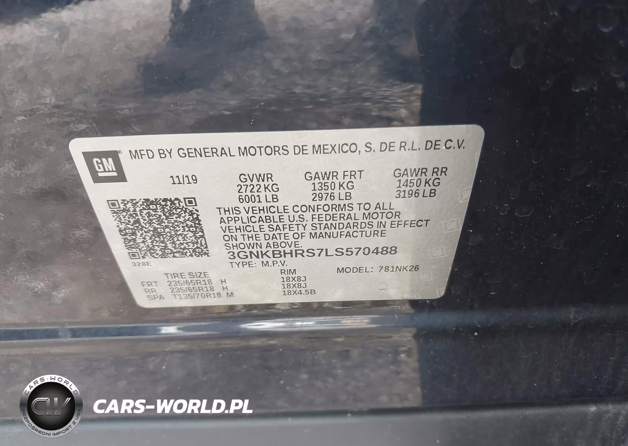 2020 Chevrolet Blazer Awd 2Lt VIN:3GNKBHRS7LS570488 - 9