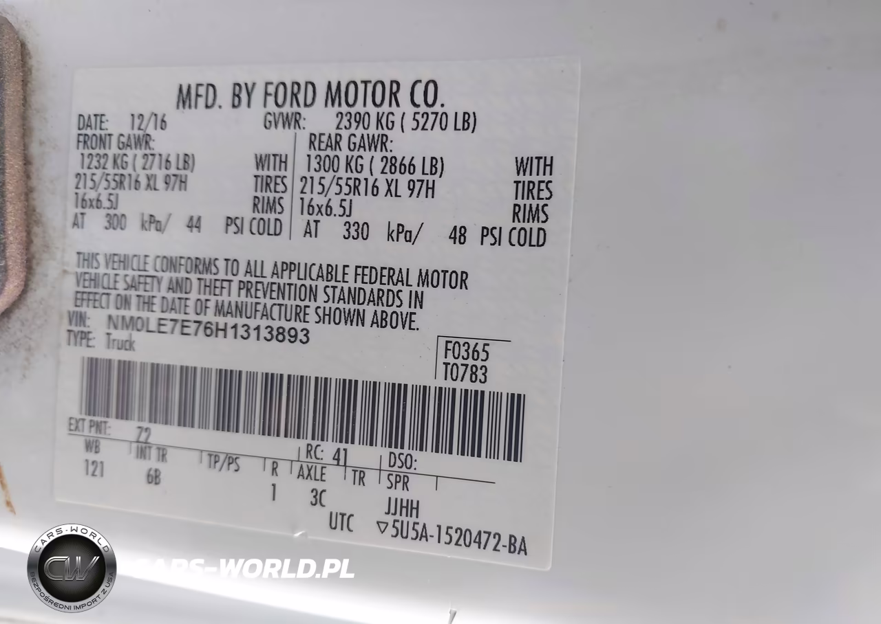 2017 Ford Transit Connect Xl VIN:NM0LE7E76H1313893 - 9