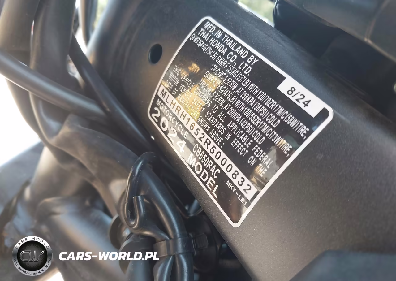 2024 Honda Cb650 R VIN:MLHRH1652R5000832 - 10