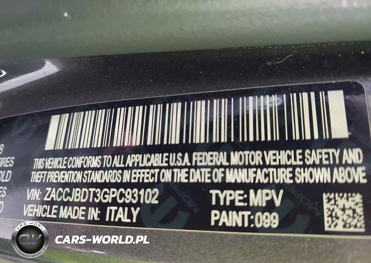 2016 Jeep Renegade Limited VIN:ZACCJBDT3GPC93102 - 9