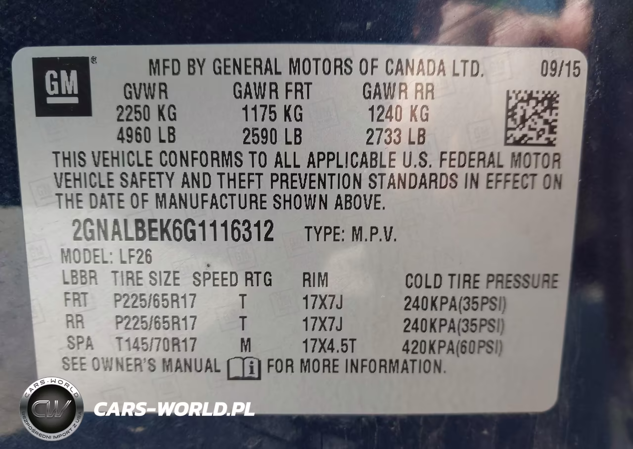 2016 Chevrolet Equinox Ls VIN:2GNALBEK6G1116312 - 9