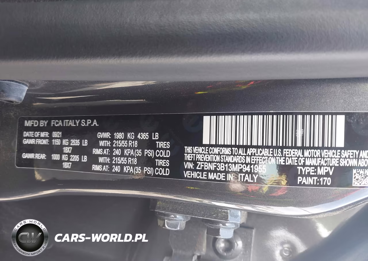 2021 Fiat 500X Trekking Awd VIN:ZFBNF3B13MP941955 - 9