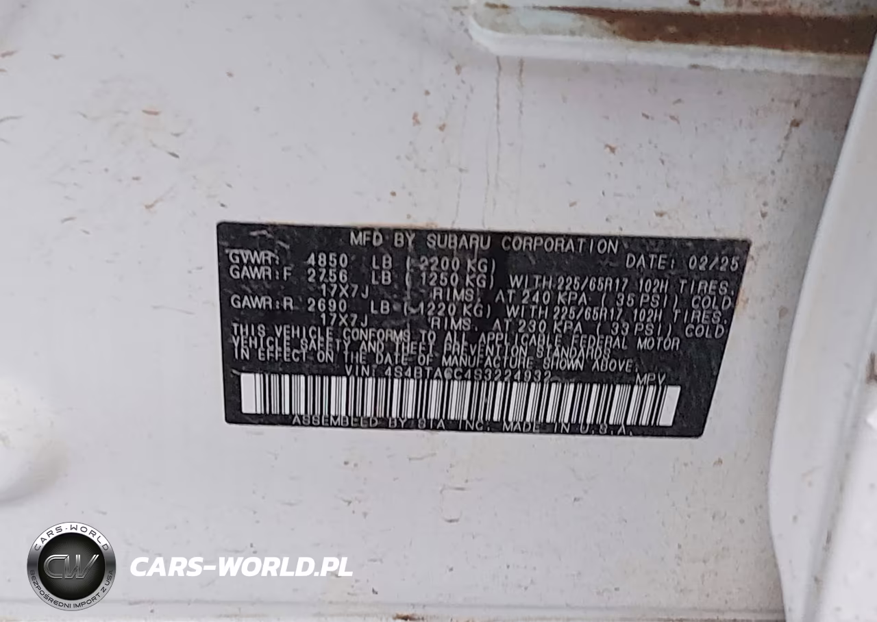 2025 Subaru Outback Premium VIN:4S4BTACC4S3224932 - 9