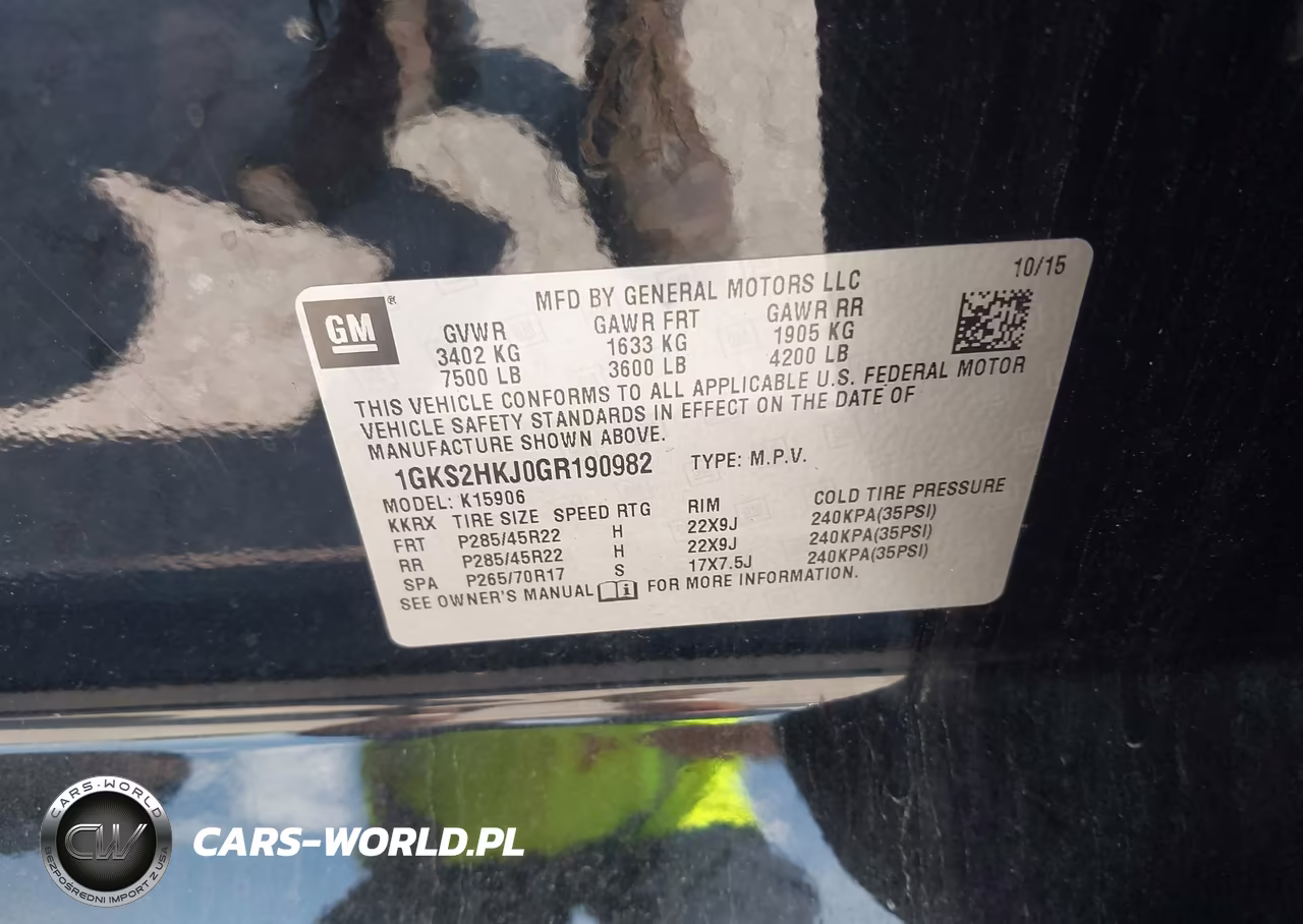 2016 GMC Yukon Xl Denali VIN:1GKS2HKJ0GR190982 - 9