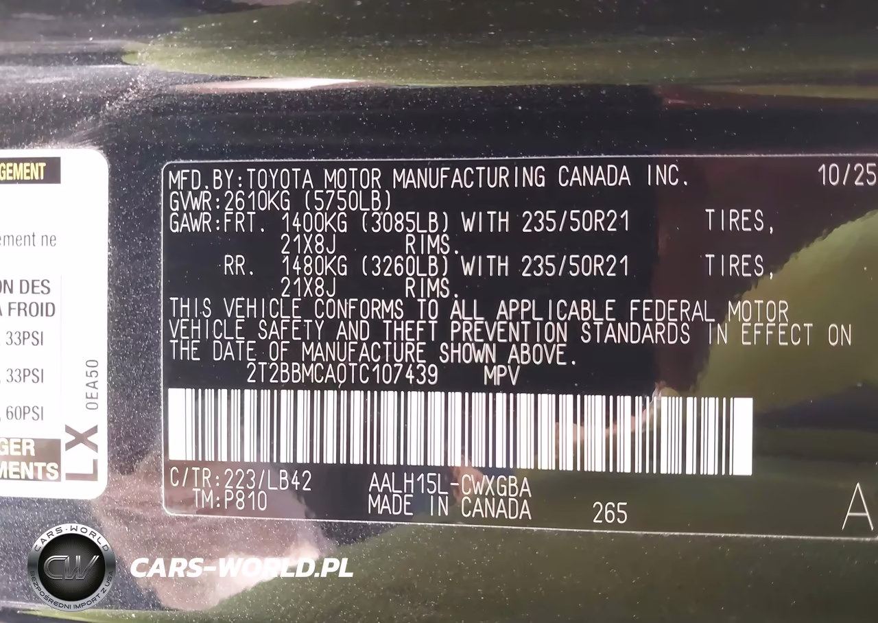 2026 Lexus Rx 350H Premium+ VIN:2T2BBMCA0TC107439 - 9