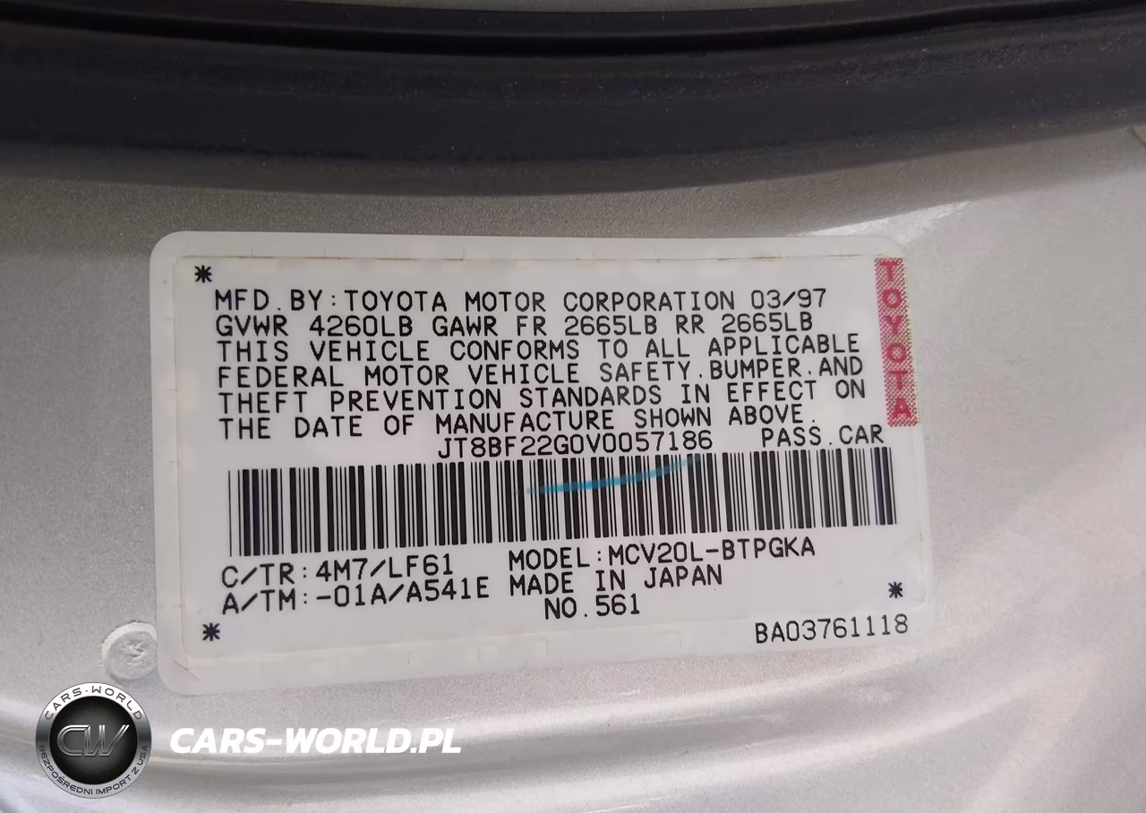 1997 Lexus Es 300 VIN:JT8BF22G0V0057186 - 9