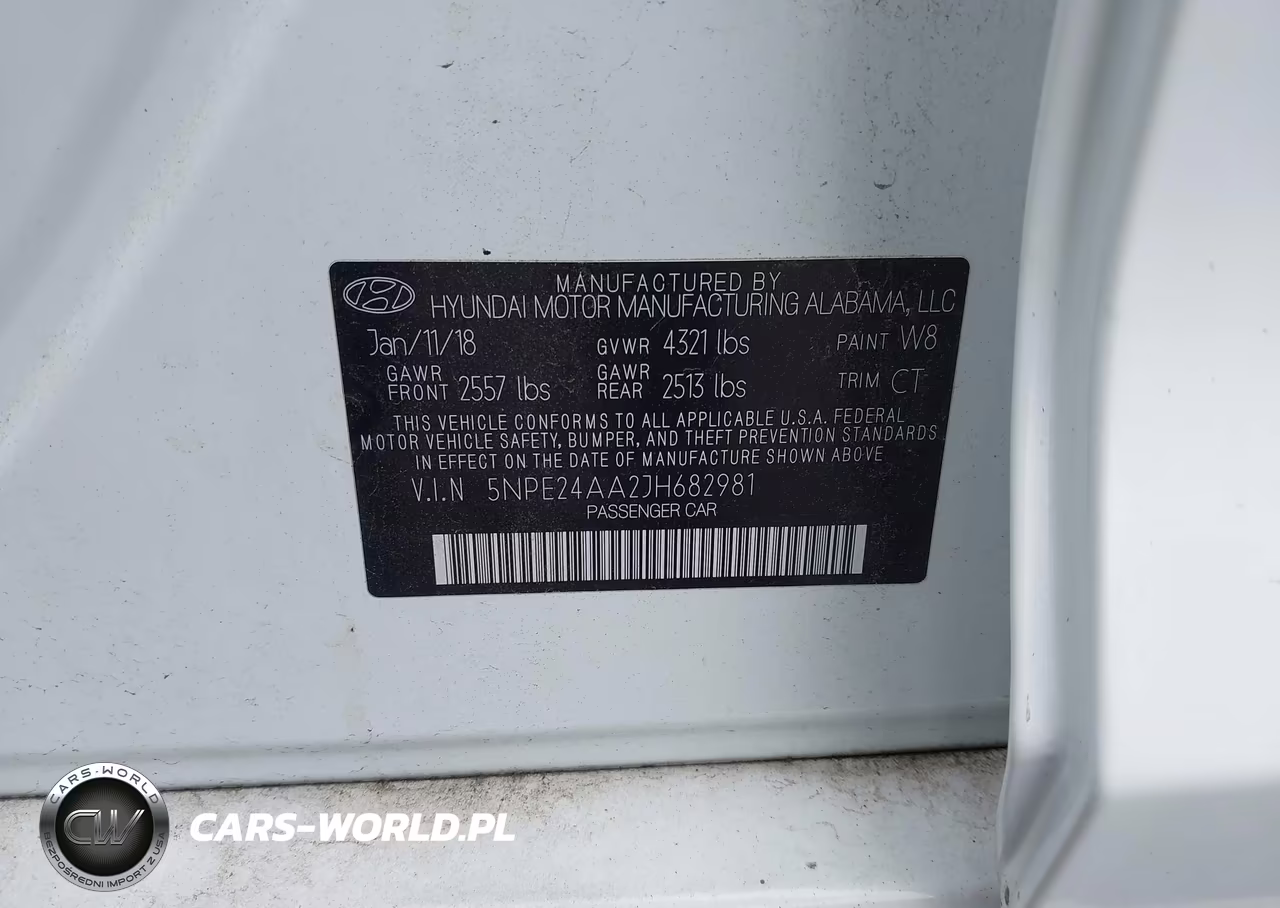 2018 Hyundai Sonata Eco VIN:5NPE24AA2JH682981 - 9