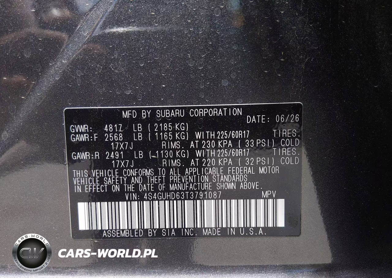 2026 Subaru Crosstrek Premium VIN:4S4GUHD63T3791087 - 9