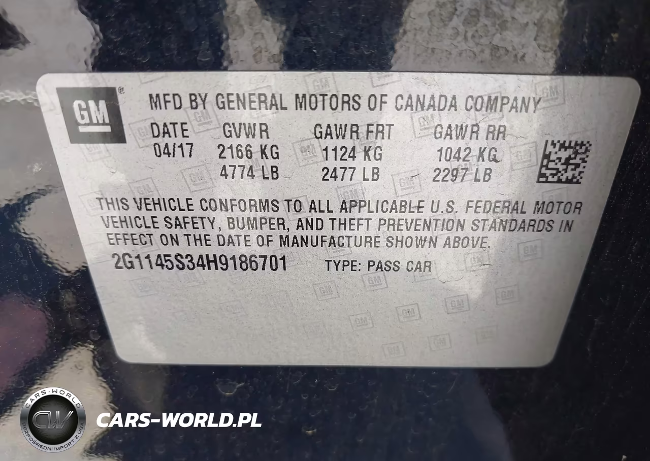 2017 Chevrolet Impala 2Lz VIN:2G1145S34H9186701 - 9