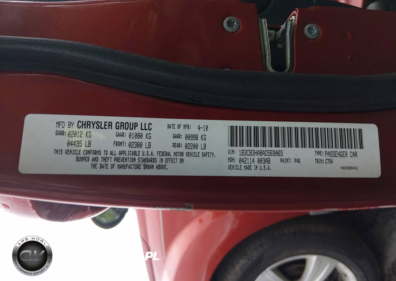2010 Dodge Caliber Mainstreet VIN:1B3CB3HA8AD569065 - 9