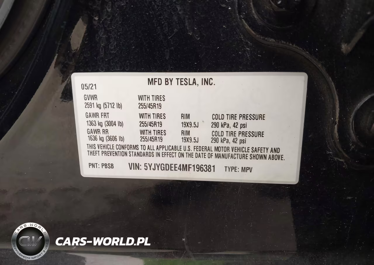 2021 Tesla Model Y Long Range Dual Motor All-Wheel Drive VIN:5YJYGDEE4MF196381 - 9