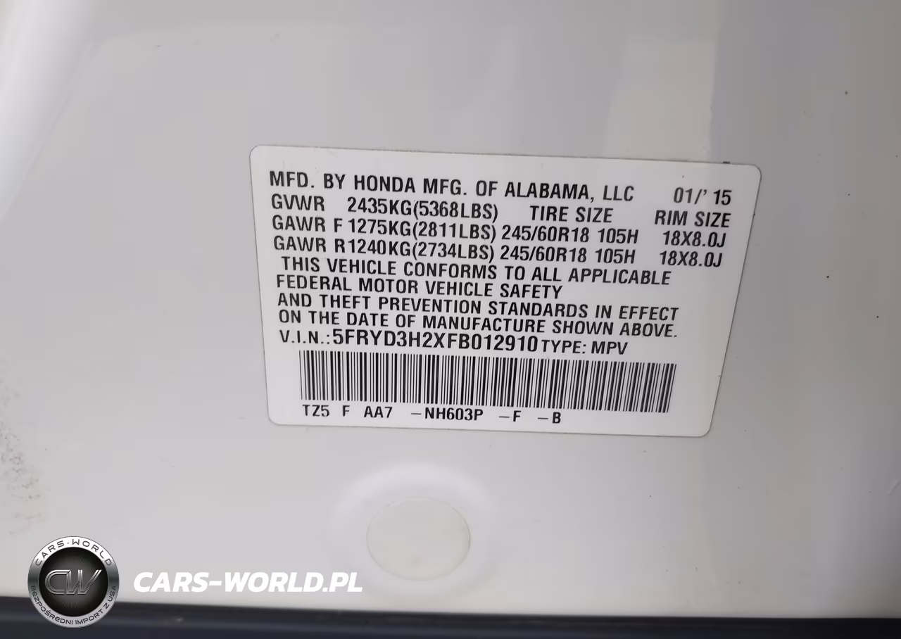 2015 Acura Mdx VIN:5FRYD3H2XFB012910 - 9