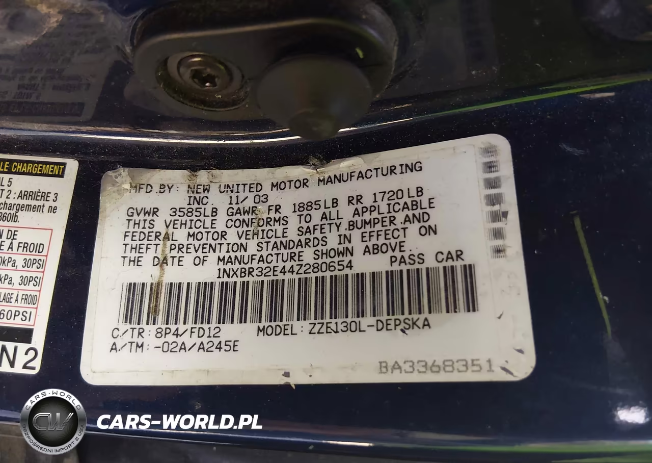2004 Toyota Corolla S VIN:1NXBR32E44Z280654 - 9