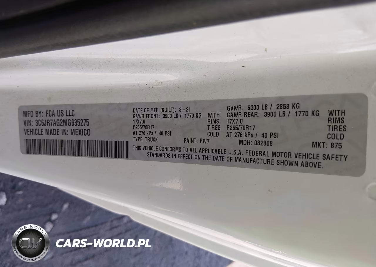 2021 Ram 1500 Classic VIN:3C6JR7AG2MG635275 - 9
