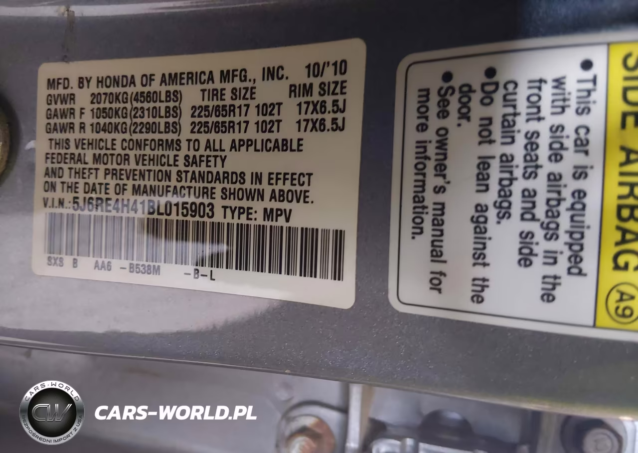 2011 Honda Cr-V Se VIN:5J6RE4H41BL015903 - 9