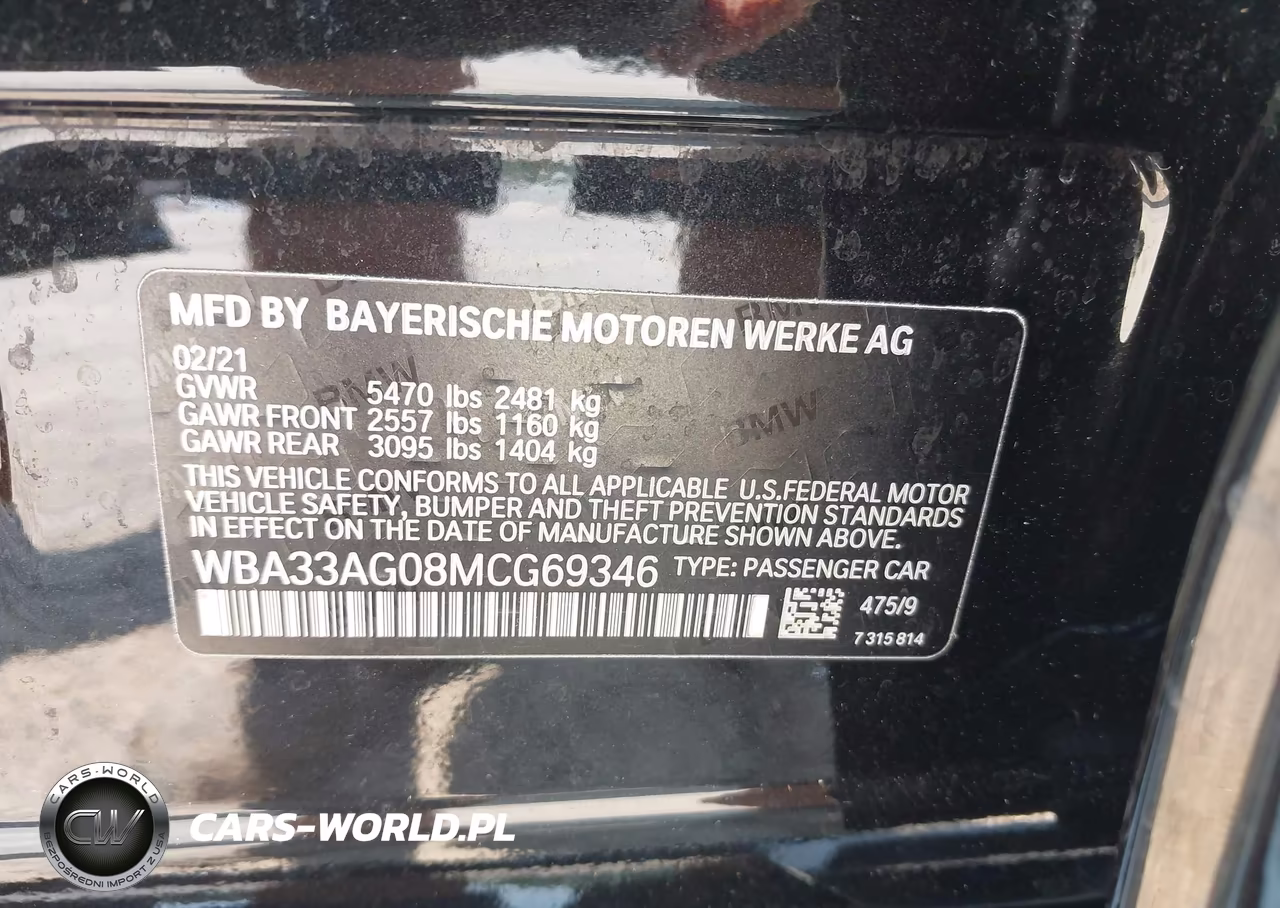2021 BMW 530E xDrive VIN:WBA33AG08MCG69346 - 9