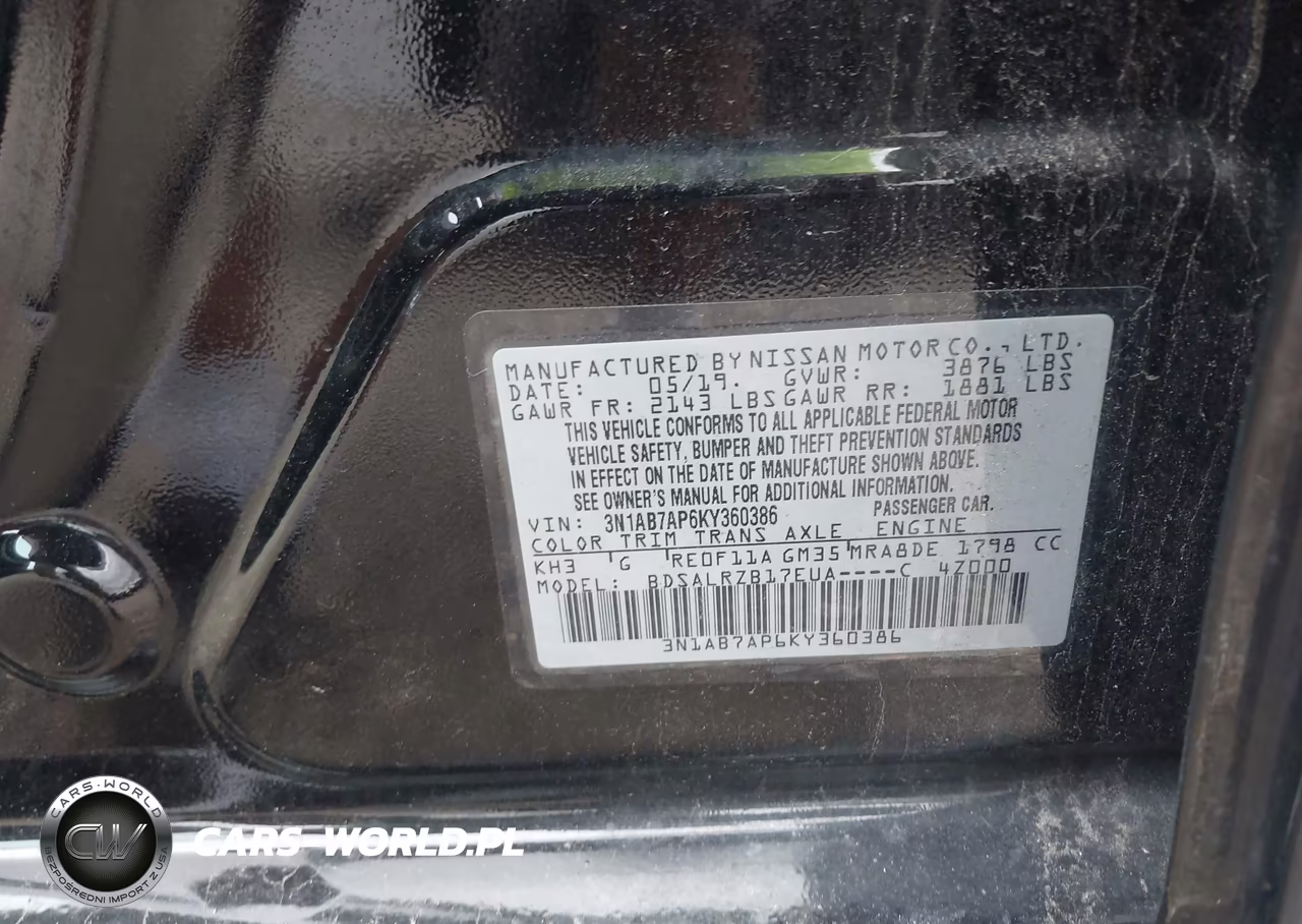 2019 Nissan Sentra Sr VIN:3N1AB7AP6KY360386 - 9