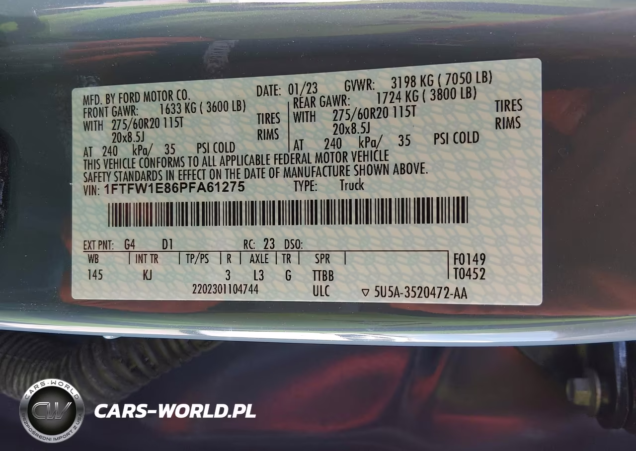 2023 Ford F-150 King Ranch VIN:1FTFW1E86PFA61275 - 9