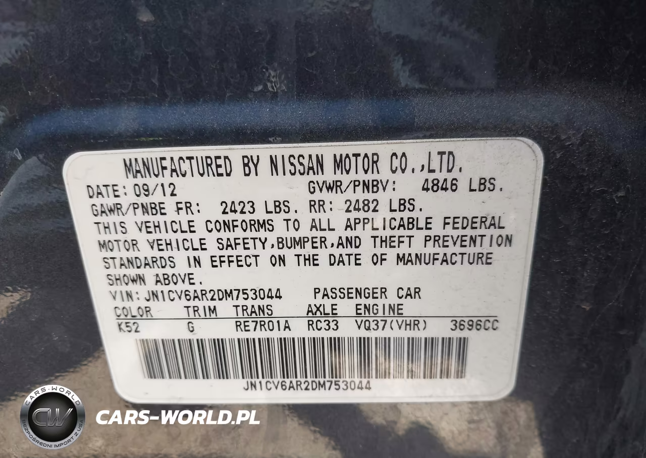 2013 Infiniti G37X VIN:JN1CV6AR2DM753044 - 9