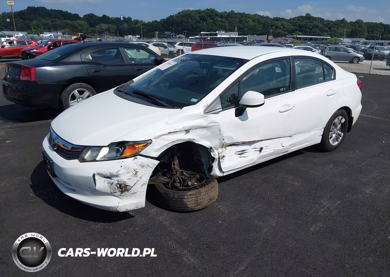 2012 Honda Civic Lx VIN:19XFB2F57CE089662 - 2