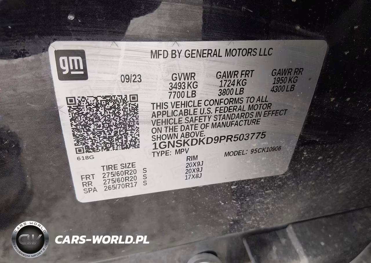 2023 Chevrolet Suburban 4Wd Z71 VIN:1GNSKDKD9PR503775 - 9