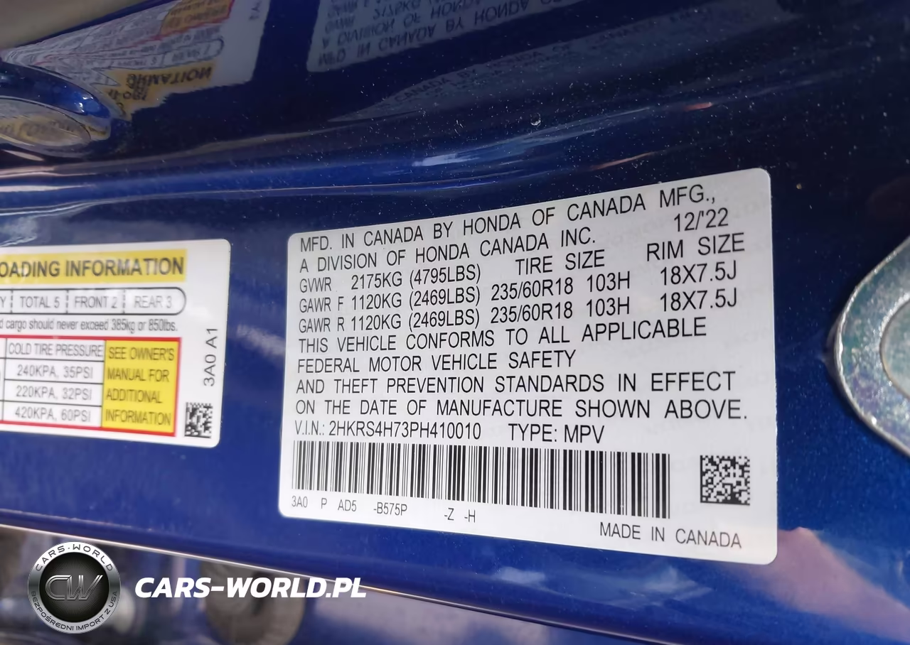 2023 Honda Cr-V Ex-L Awd VIN:2HKRS4H73PH410010 - 9
