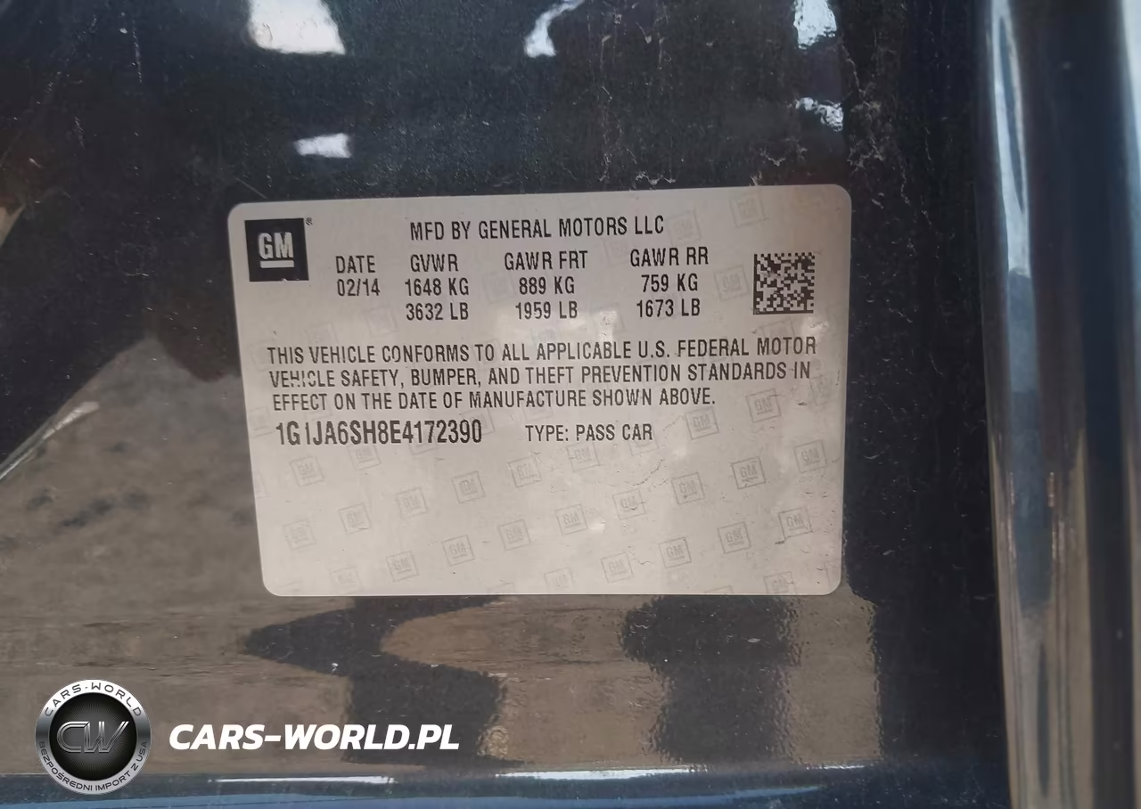 2014 Chevrolet Sonic Ls Auto VIN:1G1JA6SH8E4172390 - 9