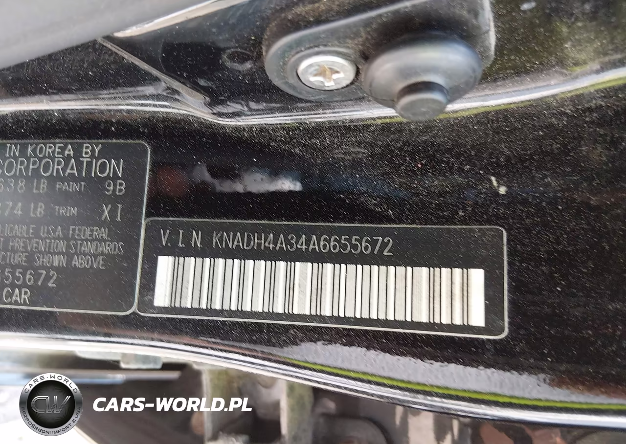 2010 Kia Rio Lx VIN:KNADH4A34A6655672 - 9