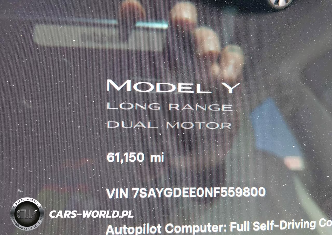 2022 Tesla Model Y Long Range Dual Motor All-Wheel Drive VIN:7SAYGDEE0NF559800 - 16