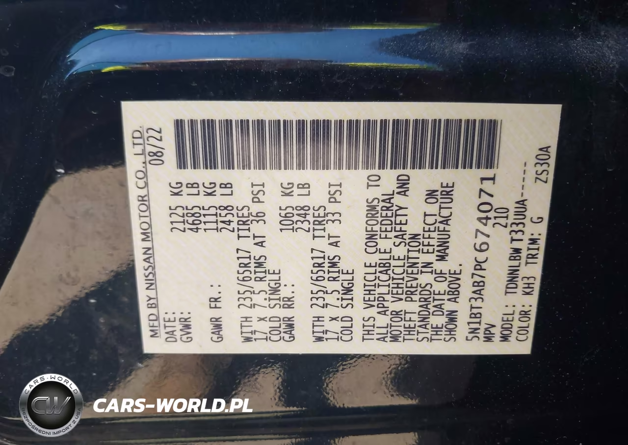 2023 Nissan Rogue S Intelligent Awd VIN:5N1BT3AB7PC674071 - 9