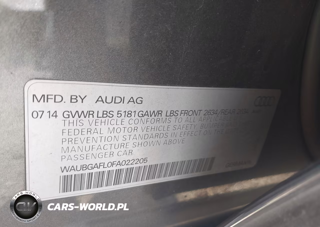 2015 Audi S4 3.0T Premium Plus VIN:WAUBGAFL0FA022205 - 9