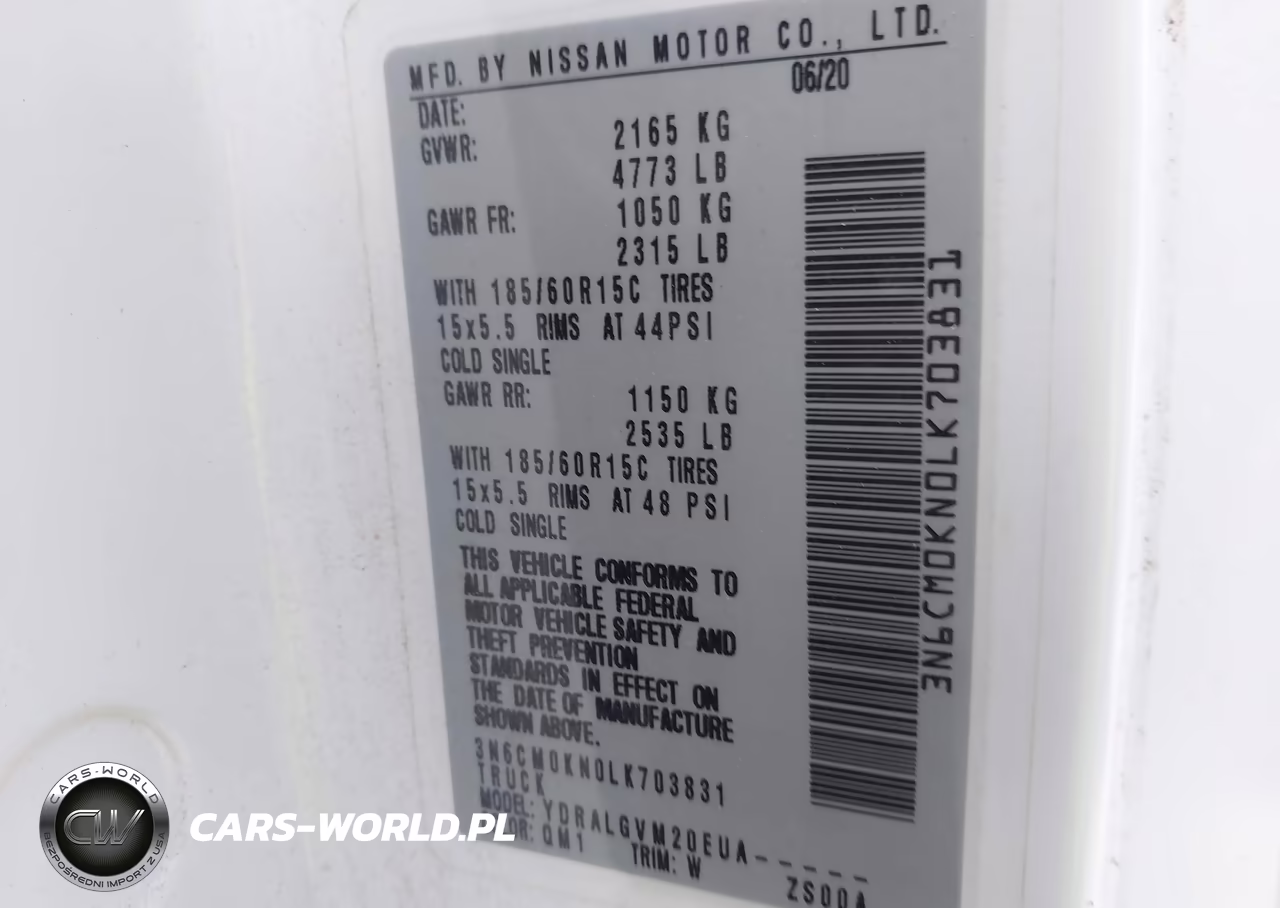 2020 Nissan Nv200 Cargo Sv Xtronic Cvt VIN:3N6CM0KN0LK703831 - 9