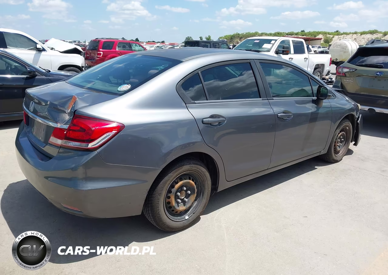 2013 Honda Civic Lx VIN:19XFB2F59DE293364 - 4